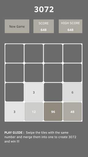3072 Puzzle Game screenshot 3