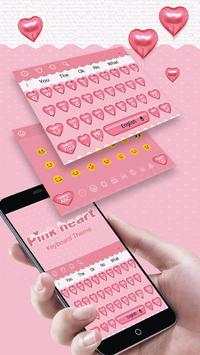 Pink Heart Keyboard screenshot 3