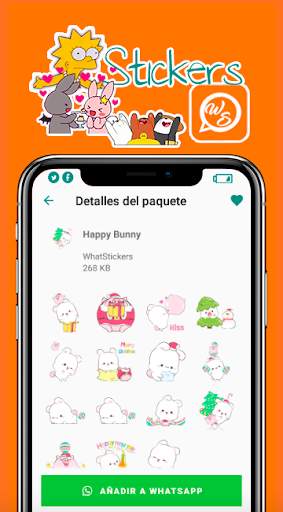 Happy Bunny Stickers for WhatsApp screenshot 3