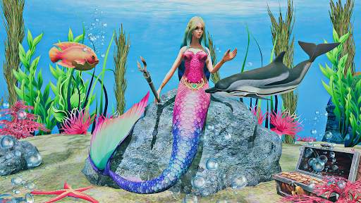 Mermaid Simulator 3D Sea Games screenshot 4