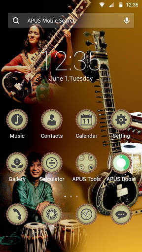 Music culture theme for APUS screenshot 1