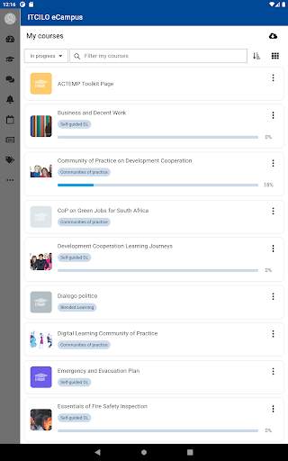 ITCILO eCampus screenshot 10