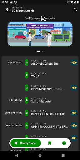 SG Bus: Bus Arrival Time   EZ-Link Card Reader App screenshot 1