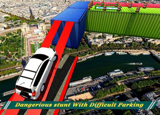 Impossible Sky Tracks Prado Car Parking Simulator screenshot 1