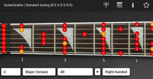 GuitarScales (7 strings) 1 تصوير الشاشة