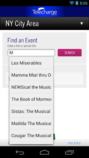 Telecharge Broadway Tickets screenshot 2