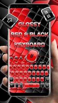 Glossy Red and Black Keyboard 1 تصوير الشاشة
