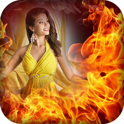 Fire Photo Frames - Fire Effect Photo Editor आइकन
