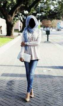 Hijab Jeans Beauty Photo Frames screenshot 1