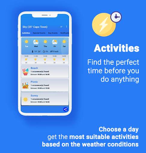 Sky Weatherman: Weather Notifications & Filters screenshot 1