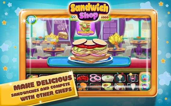 Sandwich Maker-Food Shop Mania screenshot 4