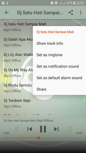 Dj Satu Hati Sampai Mati Offline screenshot 4