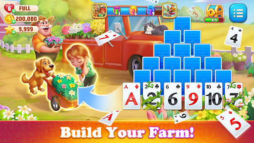 Solitaire : TriPeaks Farm screenshot 2