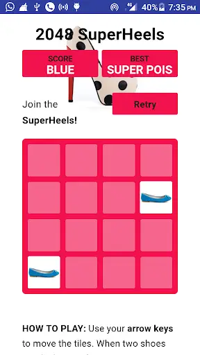 2048 - Super Heels screenshot 1