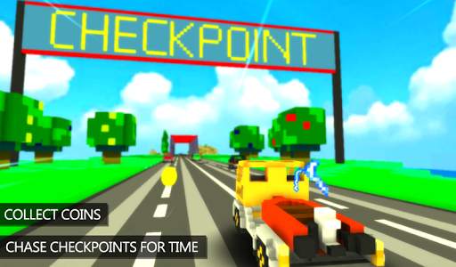 Blocky Highway Traffic Racer screenshot 3