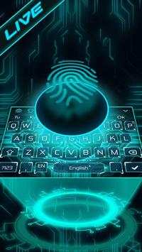 Live Fingerprint Keyboard Theme screenshot 1