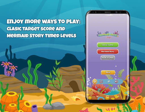 Mermaid World match-3 screenshot 1