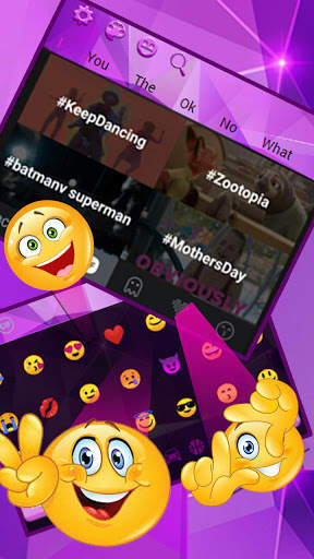 Business Purple Keyboard screenshot 3