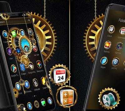 Golden Machine Launcher Theme screenshot 2