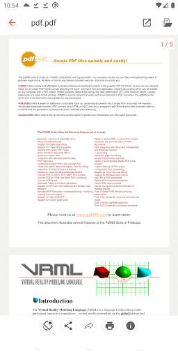 오픈 오피스 뷰어 - ODT, ODS, ODP, PDF screenshot 5
