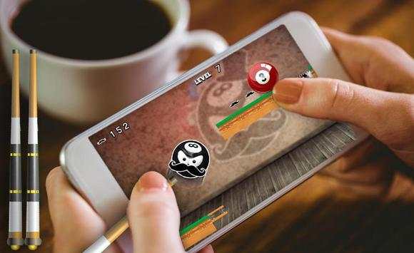 Billiard Angry 8 Ball स्क्रीनशॉट 1