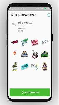 Cricket PSL 2019 Stickers for Whatsapp screenshot 1