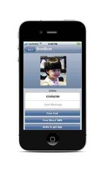 BomBom : Secret Chat, Free SMS to 230 countries screenshot 3
