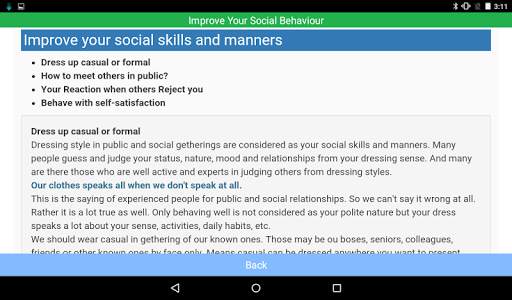 Improve Social Behaviour Demo screenshot 13