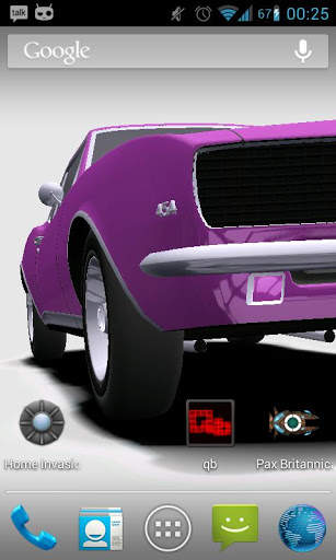Muscle Car 3D Live Wallpaper screenshot 1