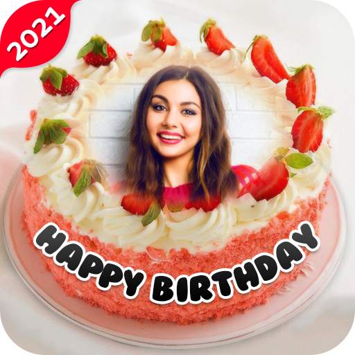 Name Photo On Birthday Cake - Birthday Photo Frame 28.4.18