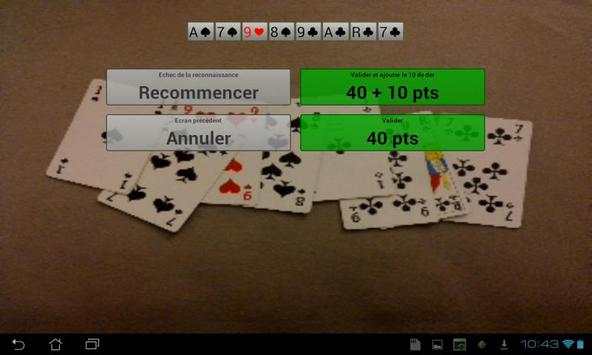 Score Belote Camera screenshot 2