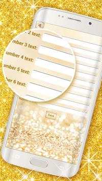 Gold Glitter Keyboard Emoji screenshot 5