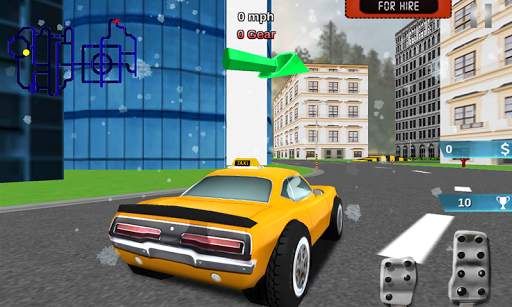 3D Santa Taxi Drive screenshot 4