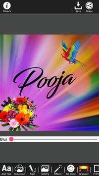 Name Art On Photo Editor App - Focus n Filter 2018 screenshot 3