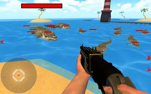 Crocodile Hunter 3d : Hungry Crocodile Attack Game screenshot 1