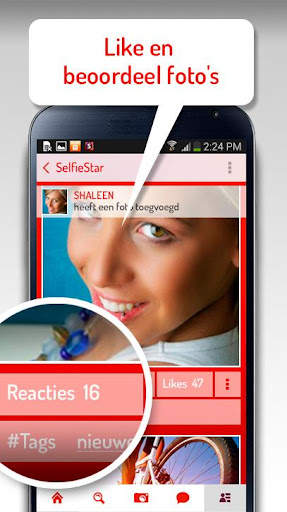 SelfieStar: deel Selfies & cha screenshot 2