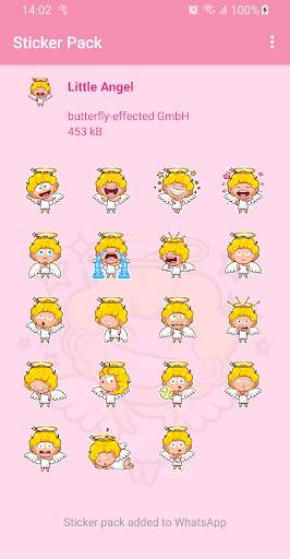 Little Angel Stickers - WAStickerApps for WhatsApp screenshot 4