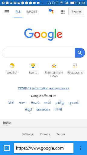 Mini Browser स्क्रीनशॉट 1