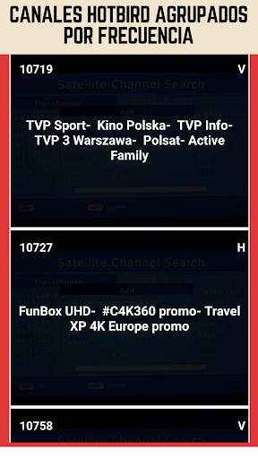 Canales de TV y RADIO HotBird  screenshot 1