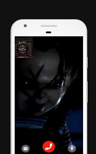 Doll horror fake video call screenshot 2
