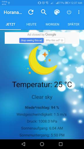 Wetter App screenshot 2