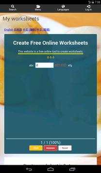 My worksheets скриншот 3