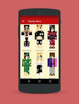 Minecraft Skins for Girls Cool screenshot 5