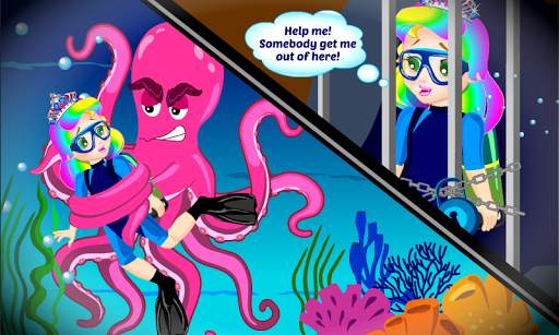Underwater Escape - Girl Game screenshot 2