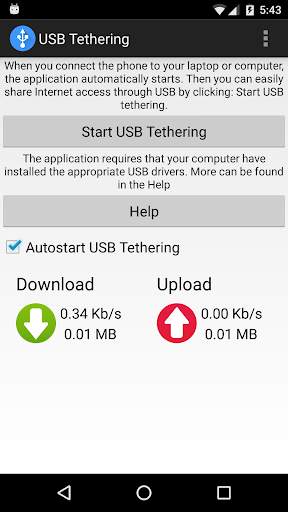 USB Tethering screenshot 1