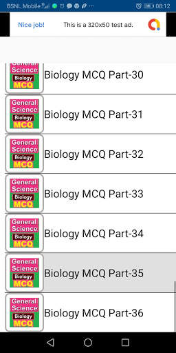 General Science Biology Test 2 تصوير الشاشة