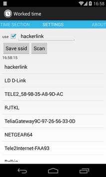 Worked time wifi screenshot 3