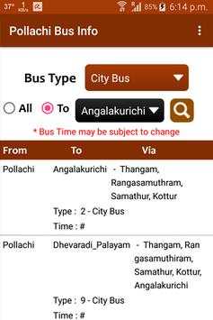 Pollachi Bus Info screenshot 5