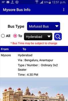 Mysore Bus Info screenshot 5