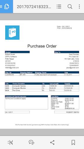 Invoice & Purchase Order Maker screenshot 8